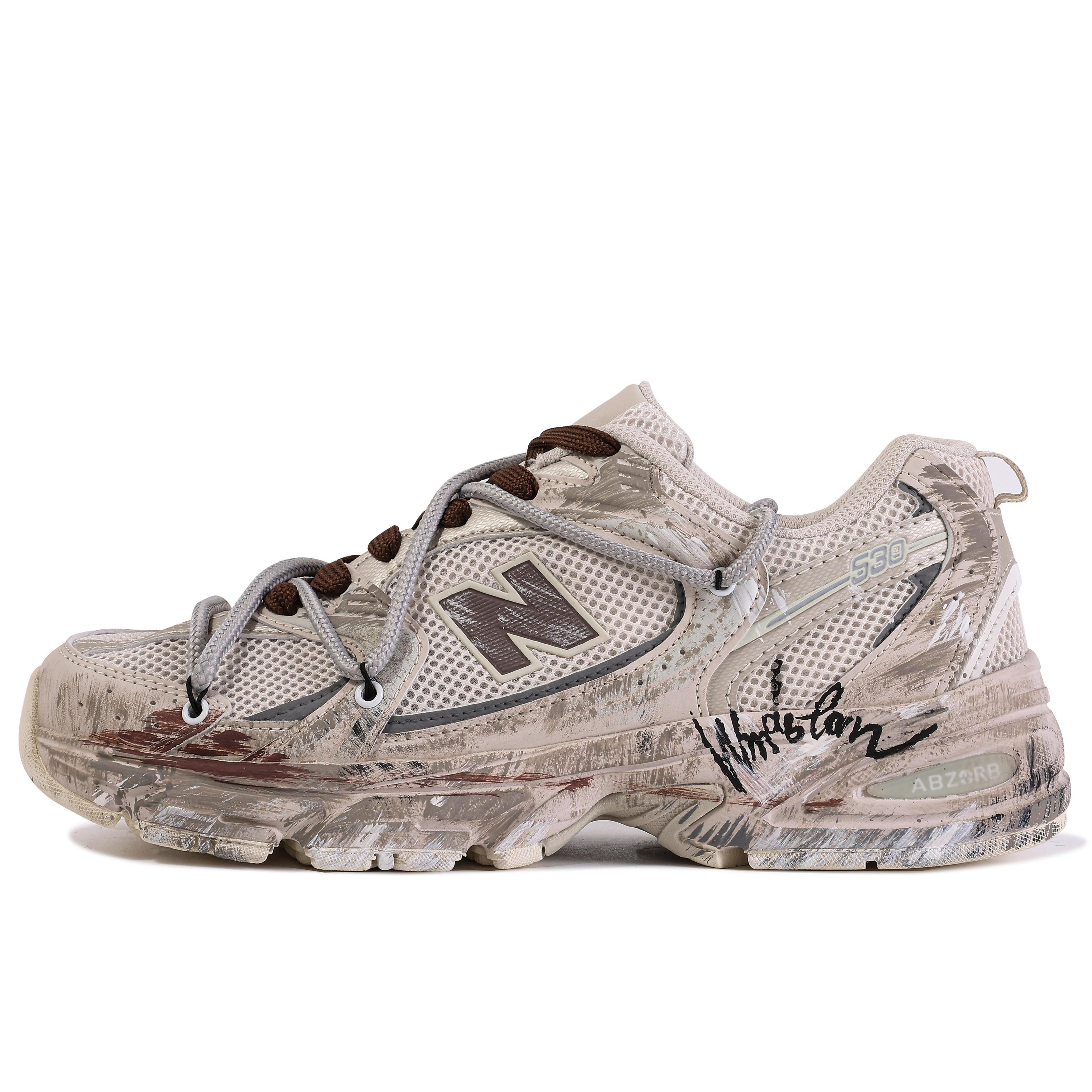 

New Balance NB 530 Сітчасті, Стійкі до ковзання, Стійкі до стирання, Дихаючі, Легкі, Низькі, Бігові кросівки, Унісекс, Хакі, MR530AA1(D)(КомандаМ-) 36
