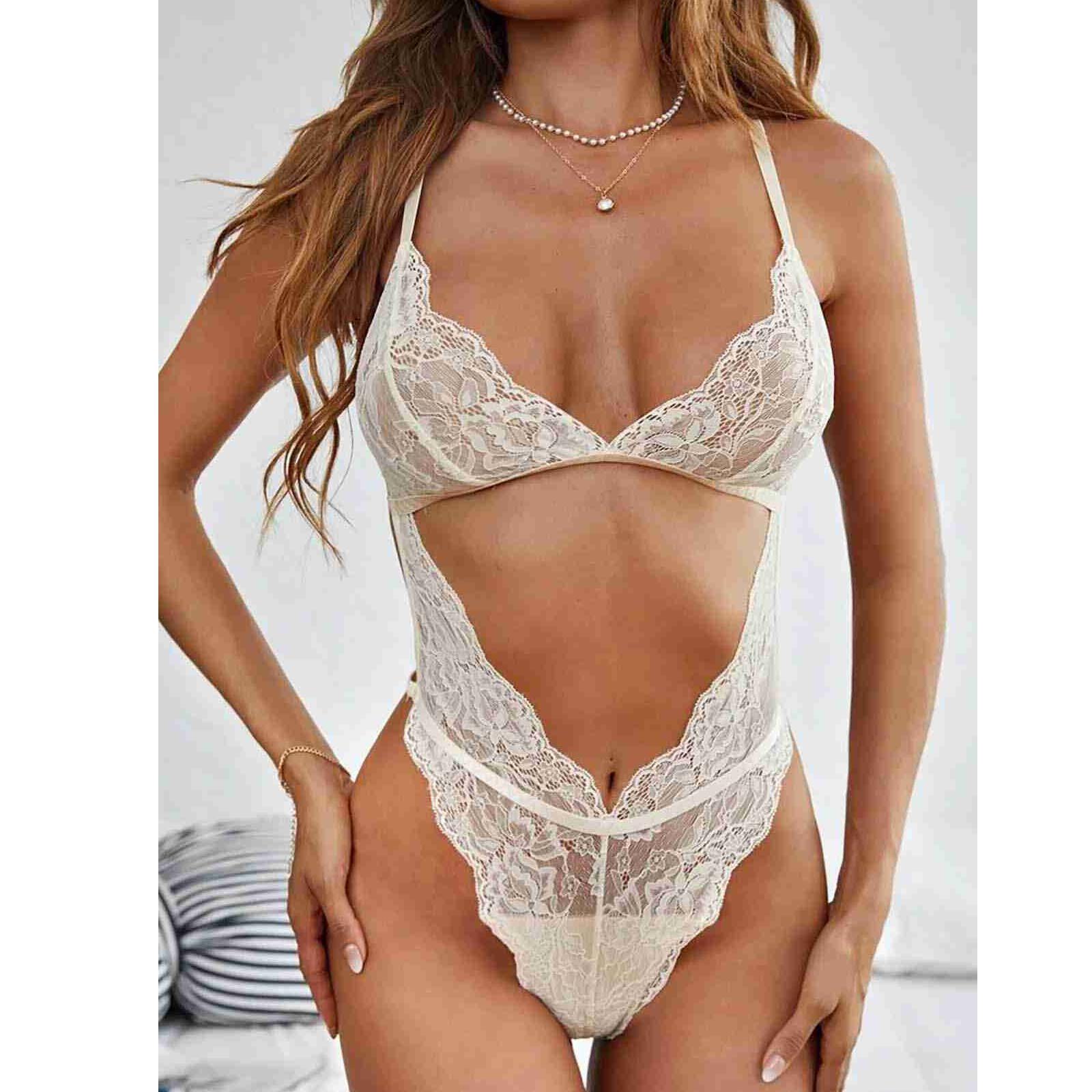 

Merry See Женское кружевное фантазийное нижнее белье Body White - Ms3106