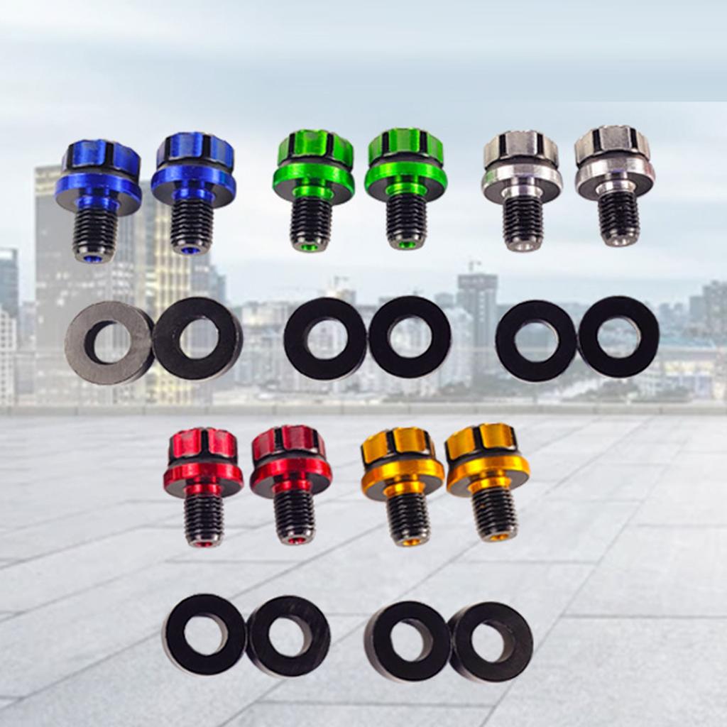 Rear View Screws Motorcycle Decorative Accessory Aluminum Hole Plugs for Most Motorbike Scooter