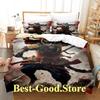 COOL Samurai Cat Bedding Set Duvet Cover Full Queen King Size Pillowcase Bed Printed Bed Set Aldult Kid Bedroom Single Twin