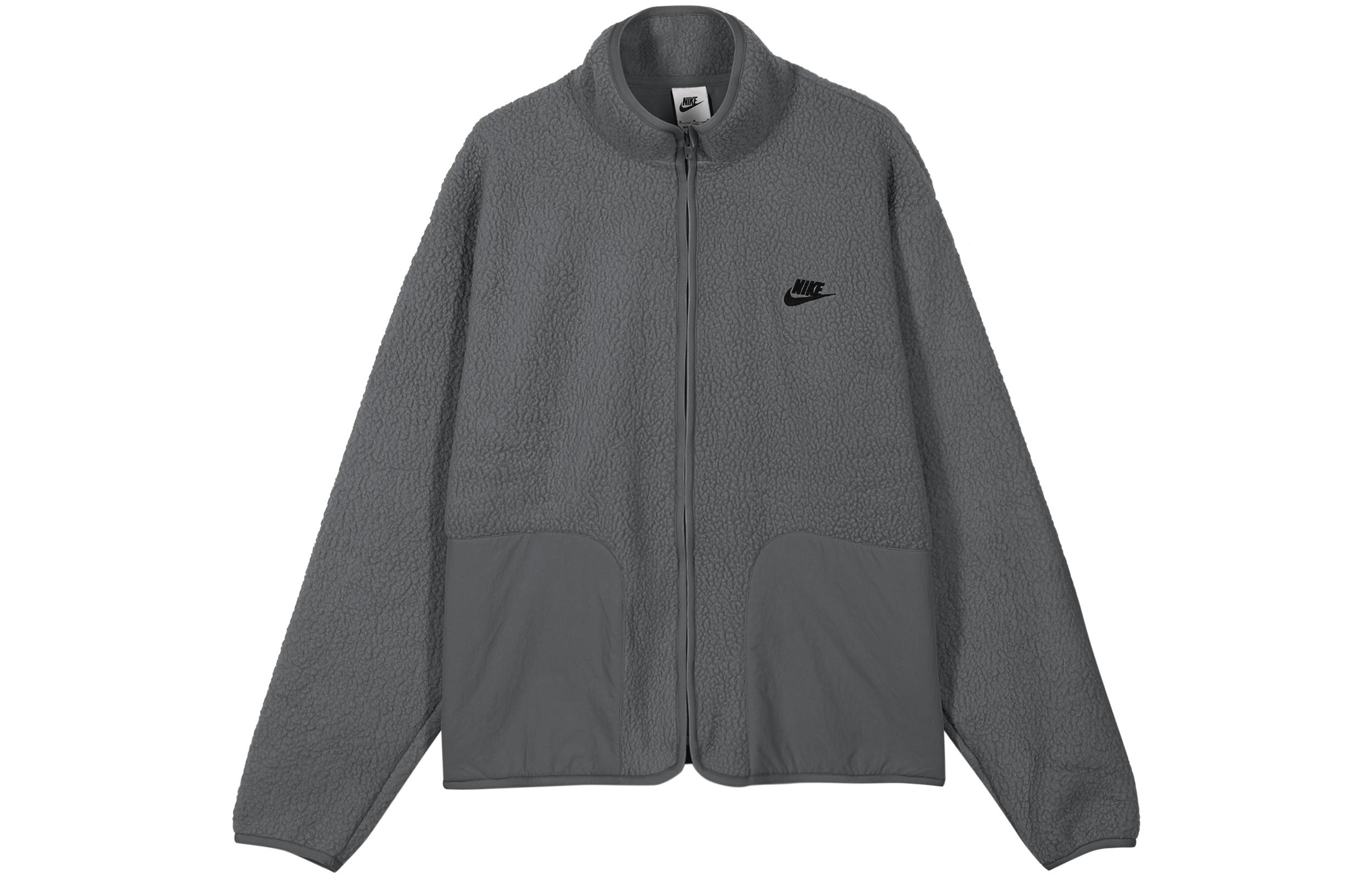 Nike Club Jackets Men s Iron Gray Stand Collar Moderate Other FB8387-068 XXL