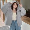 Solid Color Sunscreen Coat Women Quick-Drying Hooded Jacket Fashion Sun-Protective Tops  Female
