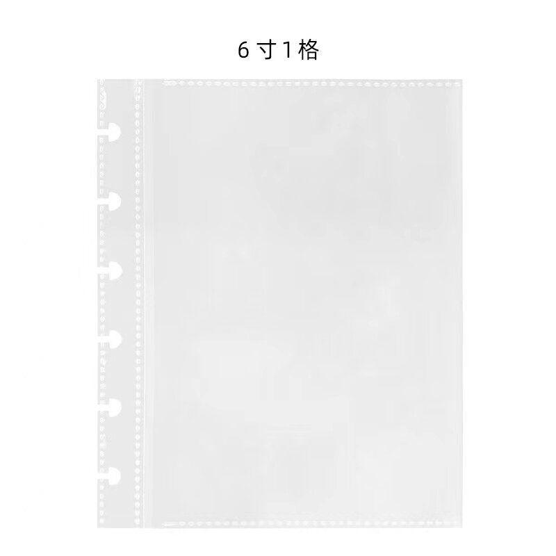 Early Childhood Literacy Vocabulary Card Storage File Folder Mushroom Hole Removable 3-Inch 4-Inch 5-Inch Children s Photo Album Loose-Leaf Binder Add Page Bag (6 Inches 1 Grid)(25 Pictures)