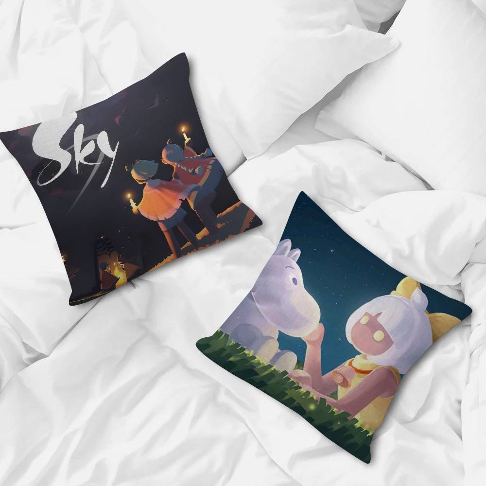 Sweet Games Sky Children of the Light  Cushion Cover Pillowcase Upholstery Sofa Throw Pillow Home Decor Pillowcas