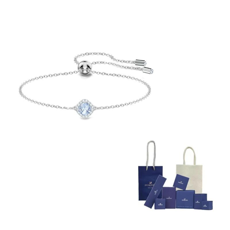 Swarovski Angelic Alloy Bracelets Womens Blue F-Original Brand Box And Bag синий