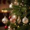 20/100Pcs Christmas Ornament Hanging Hooks Xmas Tree Pendant Hanger Bauble Ball S-Shaped Hook for New Year Home Party Decoration