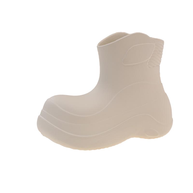 Fashion Waterproof EVA Rain Boots For Women Low Top Anti-Slip Kitchen Outdoor Rubber Shoes Chinese Style Rain Boots Womens Footwear