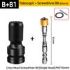 PH2 Phillips Screwdriver Bits Cross Head Magnetic 50/100/150mm Hand Tool 1/2” Square To 1/4” Hex Wrench Socket Adapter Converter