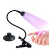 Foot-Controlled LED Gooseneck UV Nail & Phone Repair Lamp