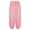 Bauchtanz-Kostüm für Damen, Laternenhose, seitlich geteilte Pailletten, glänzende Haremshose, arabische Halloween-Hose