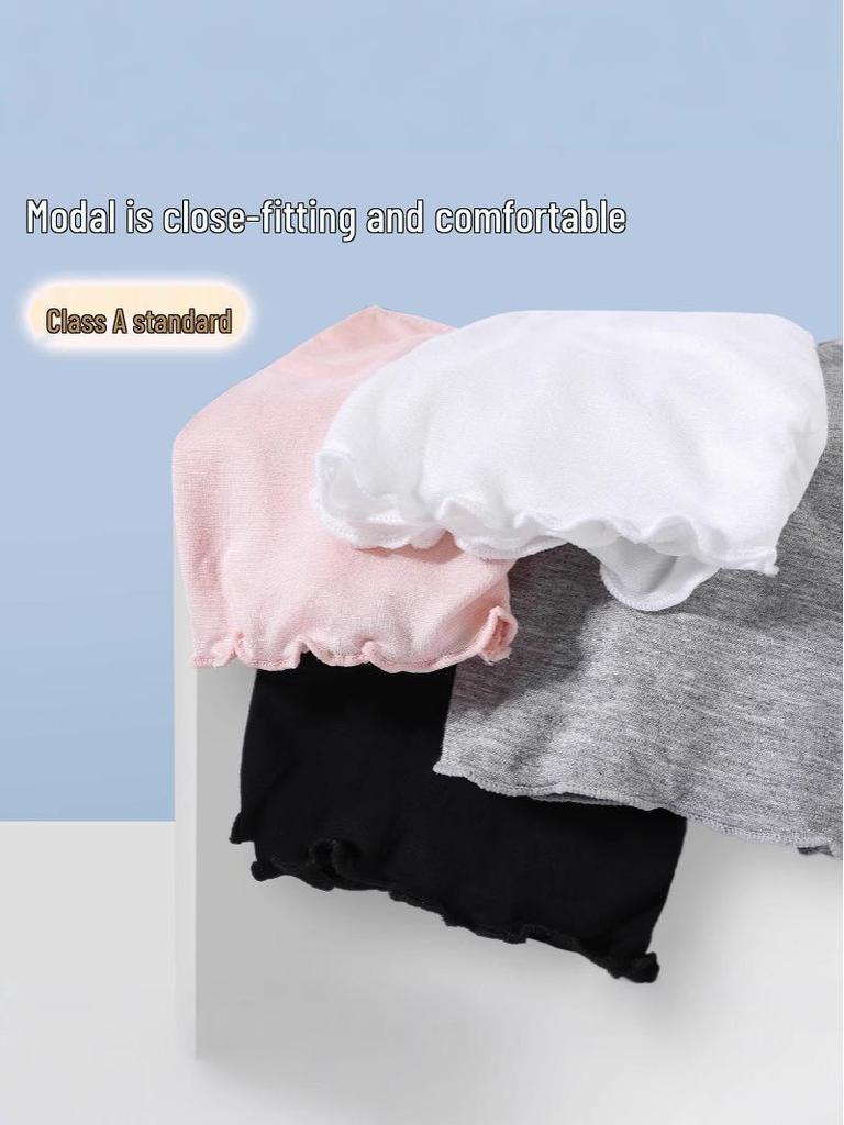 Letnie Szorty Bezpieczeństwa Modal dla Dziewcząt - Lekkie, Zapobiegające Ekspozycji, Legginsy Trzy Czwarte dla Studentek