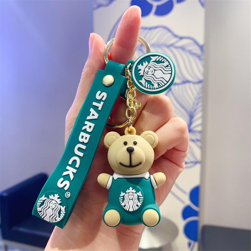 Breloc Creativ Cana Ceai cu Lapte Păpușă Ursuleț Drăguță Breloc Pandantiv Geantă Jucărie din Aparat Cadou