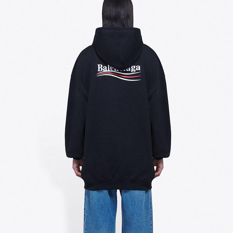 Balenciaga Political Campaign SS20 Sweatshirt Regular Fit Unisex Black 578135TIV531070