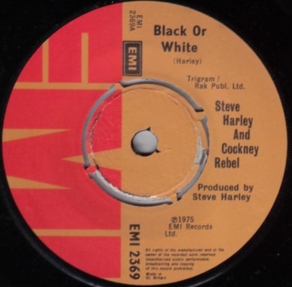 

7-дюймовая пластинка STEVE HARLEY COCKNEY REBEL Black Or White EMI2369 EMI 1975 UK Rock Б/у