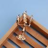 Disney Beauty and the Beast Retro Colorful Palace Candlestick Brooch Retro Exquisite Badge Accessories Women Men Gifts