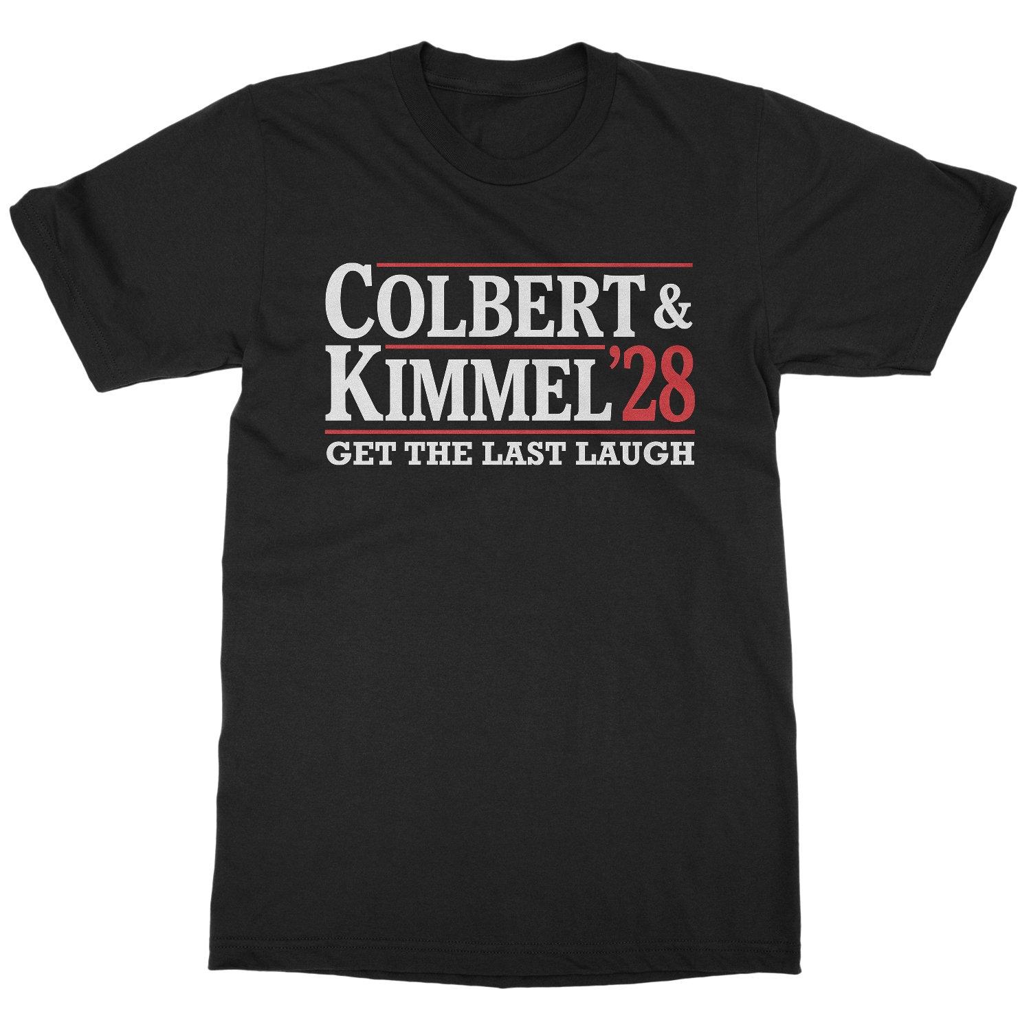 Colbert Kimmel 28 Get The Last Laugh Funny Unisex T-Shirt S