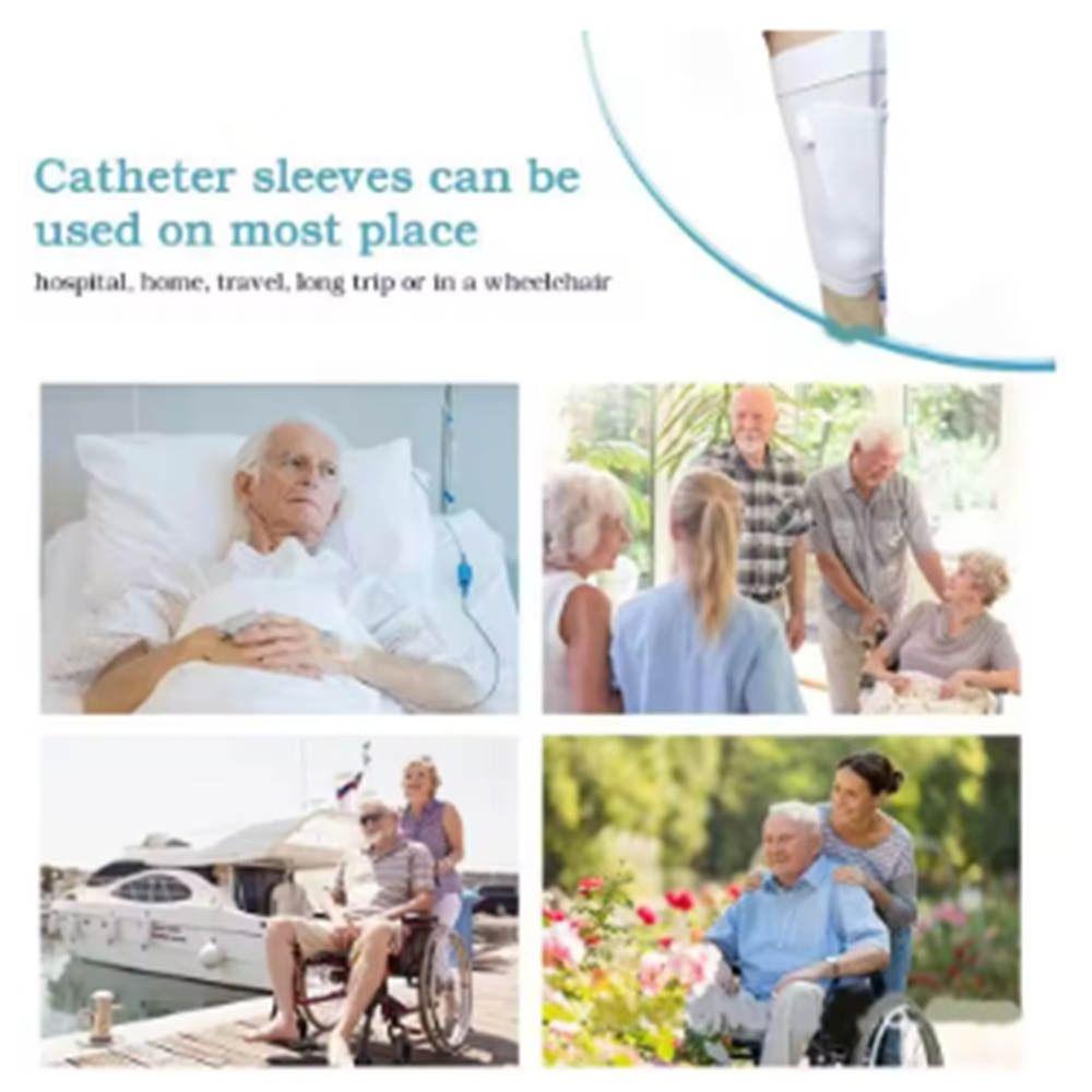 Leak-proof Carer Drainage Bag Reusable Catheter Bag Leg Sleeve Urine Bag Holder  Paralysis Bed Care