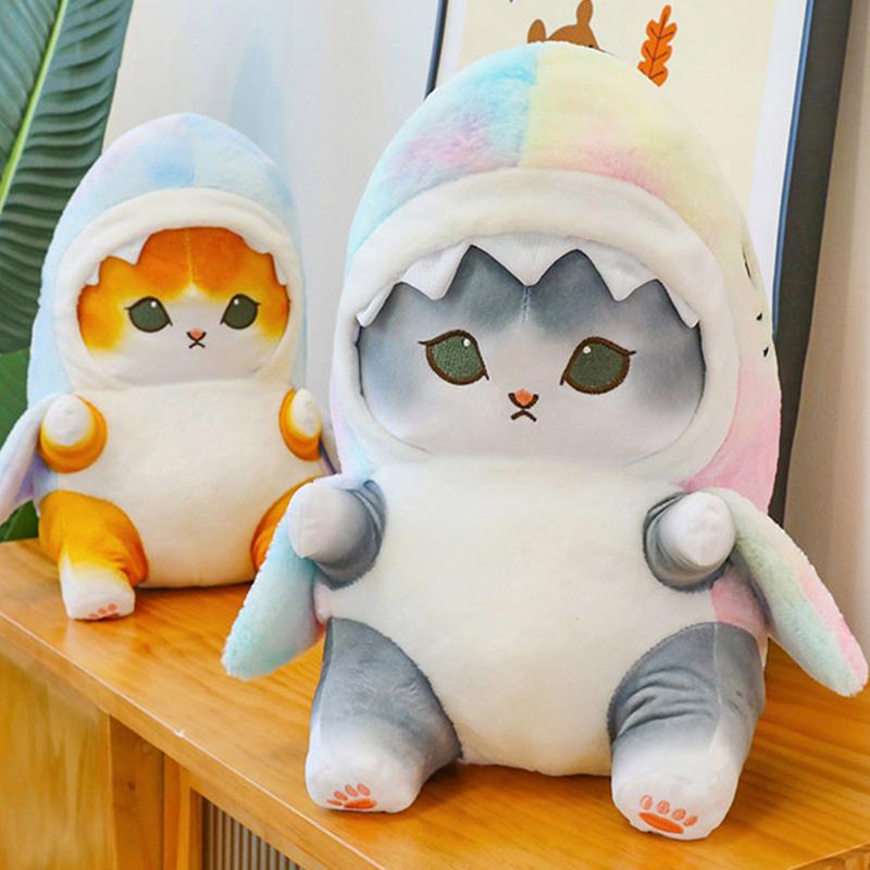 Hot Cute Shark Cat Fried Shrimp Cat Plush Doll Pillow Doll Beautiful Room Car Bag Decoration Pendant Opening Holiday Gift