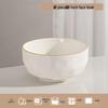ZISIZ Underglaze Ceramic 6-inch Noodle Bowl Set