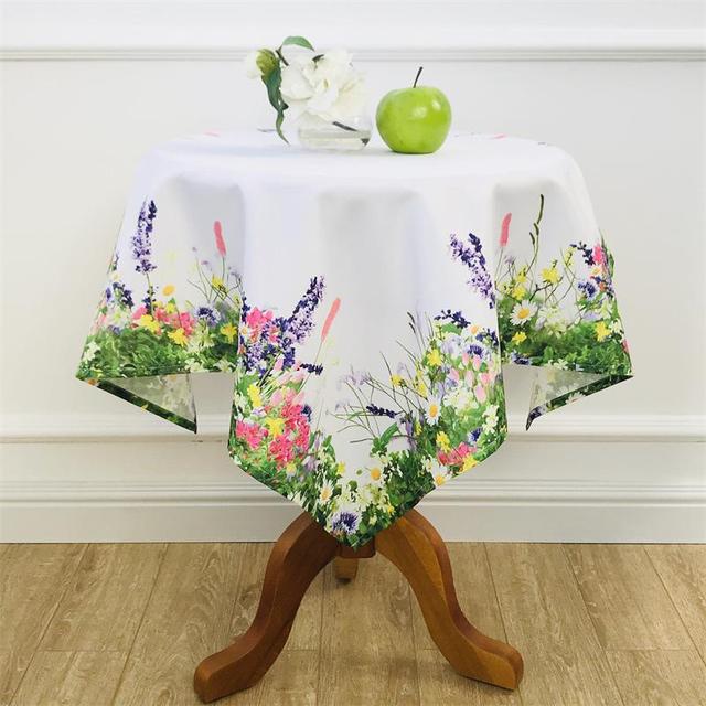 

Скатерть из ткани с принтом Пасторальная картина маслом Ветер Отель Бытовая пылезащитная скатерть Скатерть Прямоугольный стол Флаг 85x85cm