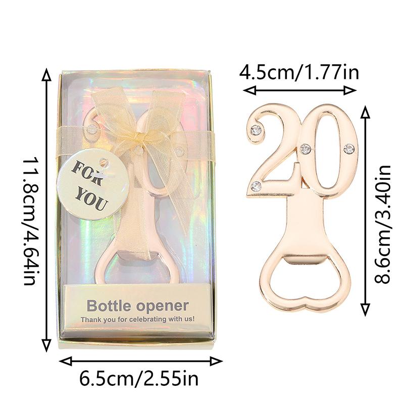 Customizable Shape Bottle Opener 16/18/20/21/30/40/50/60 for Birthday Party Return Gifts Wedding Souvenirs Beer Opener