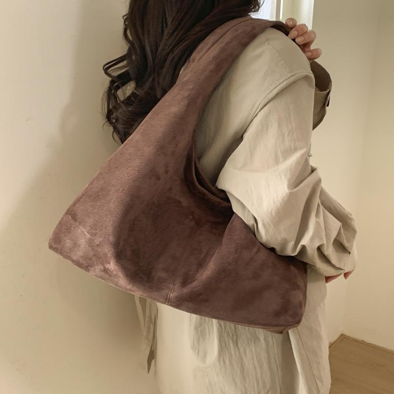 Vintage Underarm Bag Women's Commuter Shoulder Bag Large Capacity Tote Bag