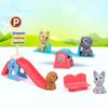 Family Toys Dog Scene Playing Playing House Dog Cage Toys Dog Doll Set  Thanksgiving Gifts