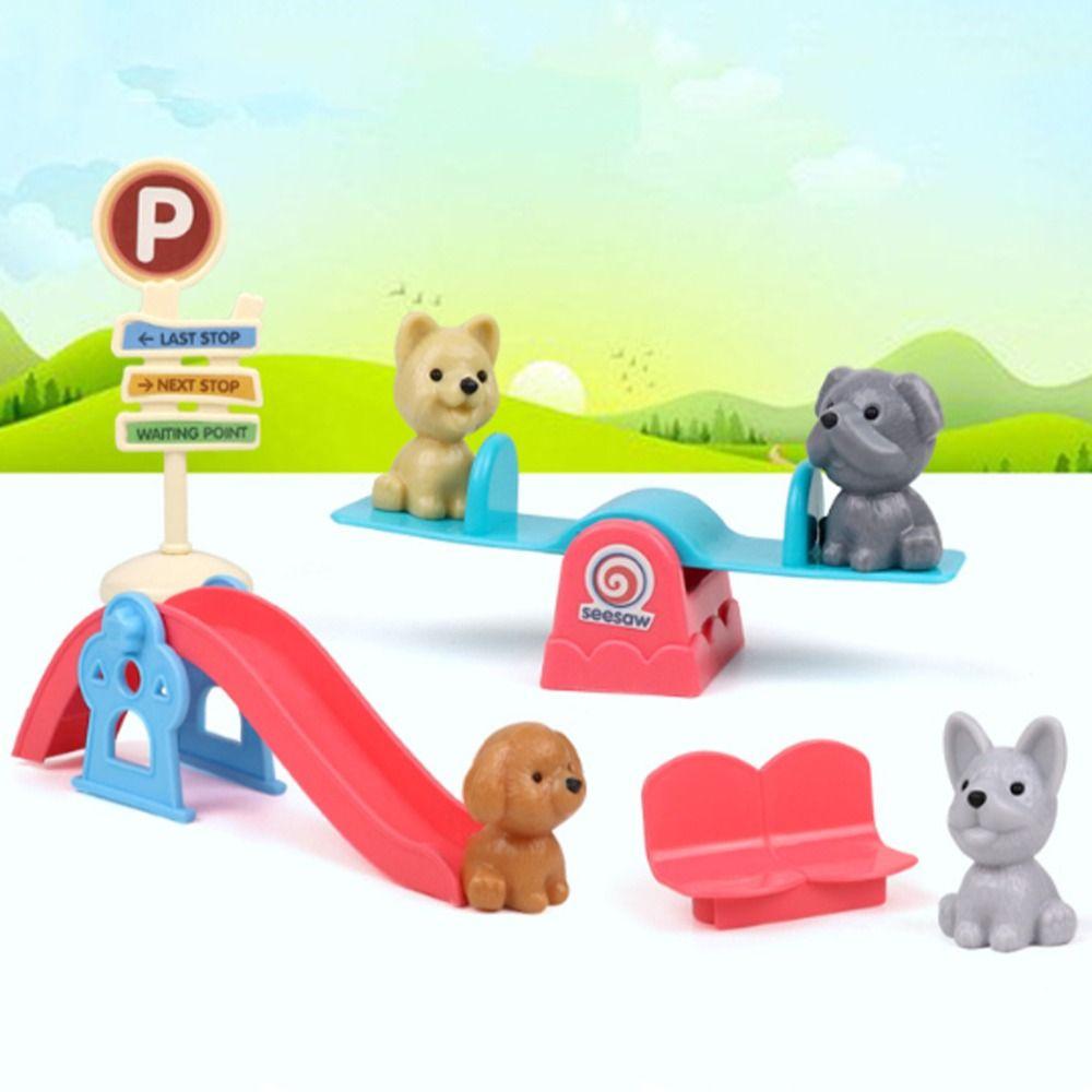 Family Toys Dog Scene Playing Playing House Dog Cage Toys Dog Doll Set  Thanksgiving Gifts