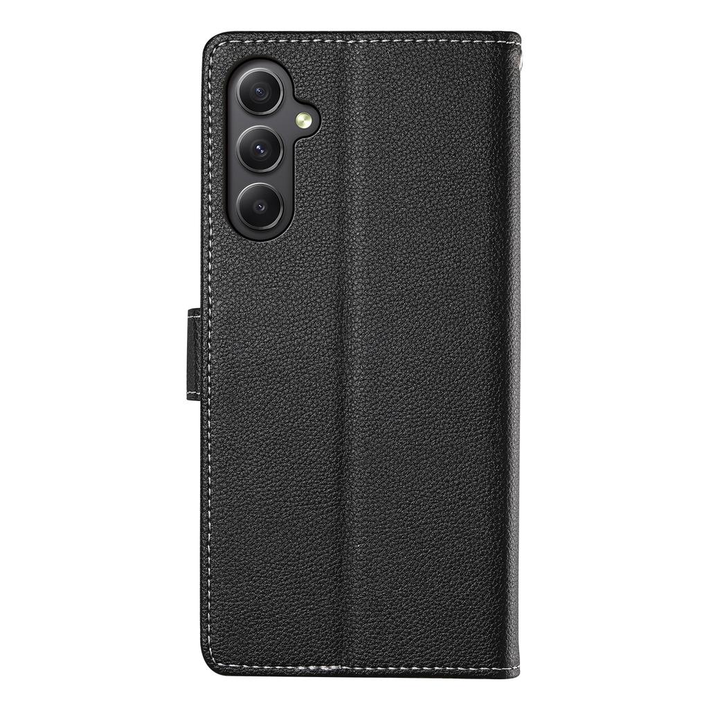 DF-012 Etui dla Samsunga Galaxy A35 5G Skóra o fakturze liczi Magnetyczne zapięcie Portfel Stojak Pokrowiec na telefon