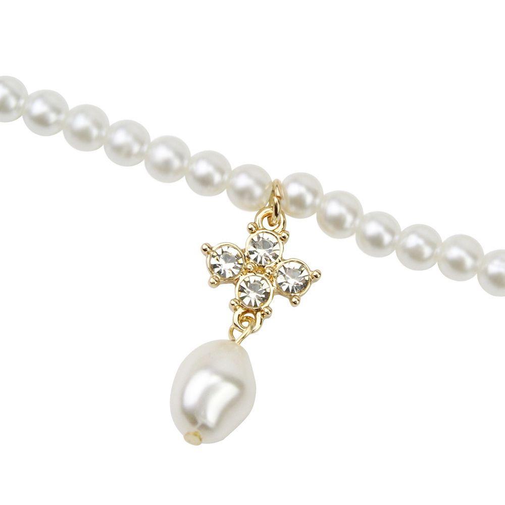 Chain Jewelry Gift Beads Double-layer Female Clavicle Chain Pearl Necklace Korean Style Necklace
