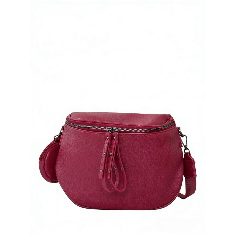 Leather women's bag large capacity saddle bag casual trend versatile cowhide shoulder messenger bag bucket bag first layer cowhide
