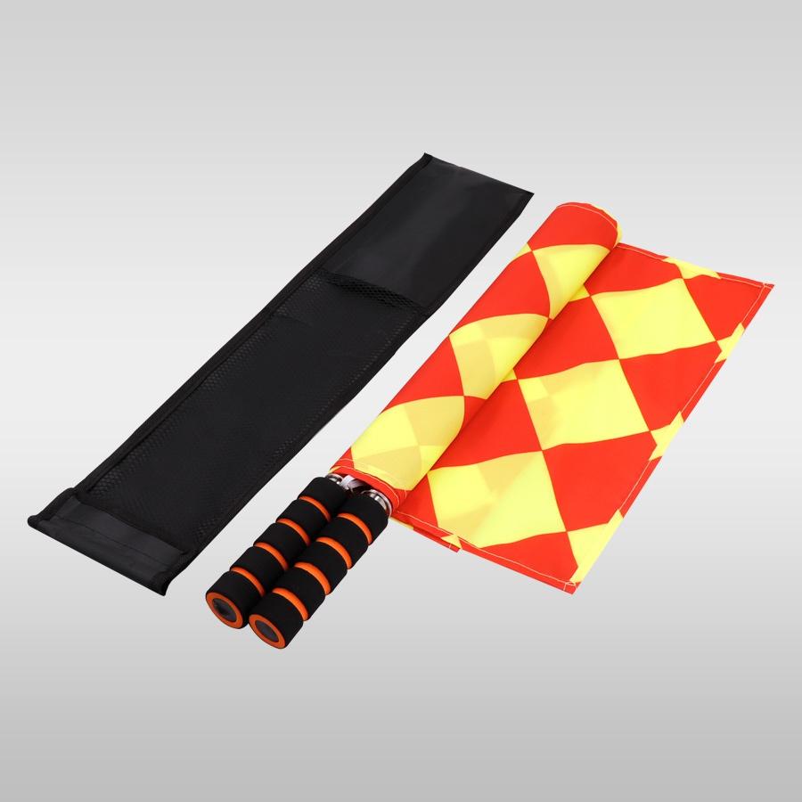2pcs/Pack Soccer Referee Flags Professional Fair Play Sports Match Football Linesman Flags Sports Game Referee Equipment