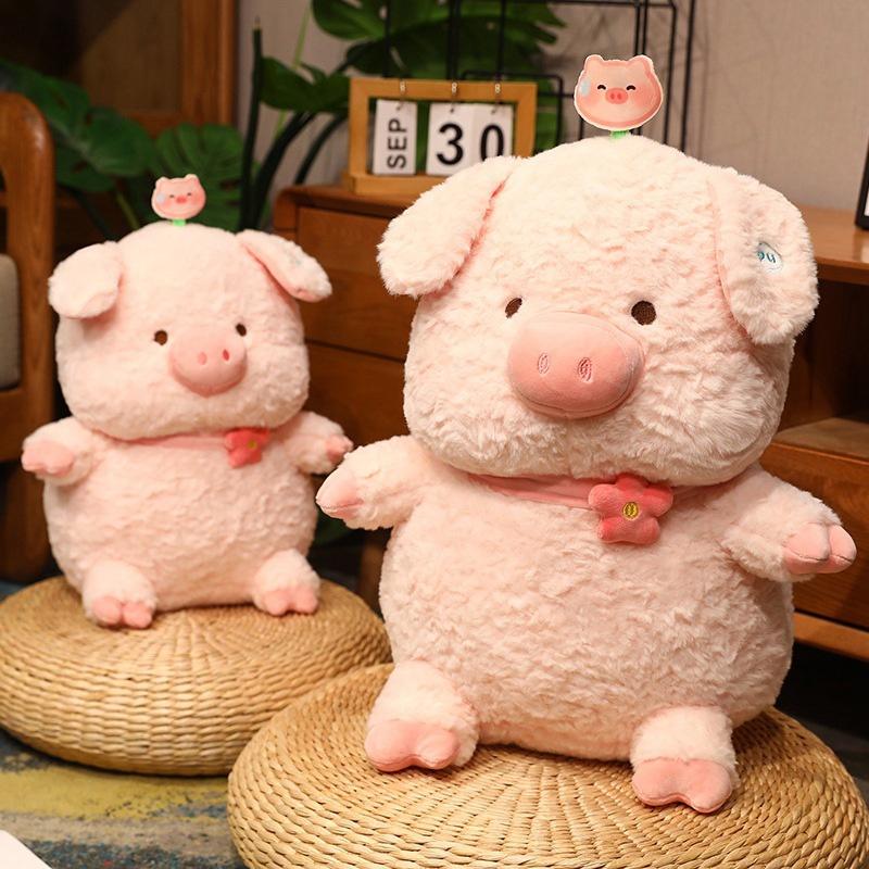 Cute Pu Pig Plush Toy Adorable Stuffed Pig Doll For Girls Soft And Huggable Animal Toy