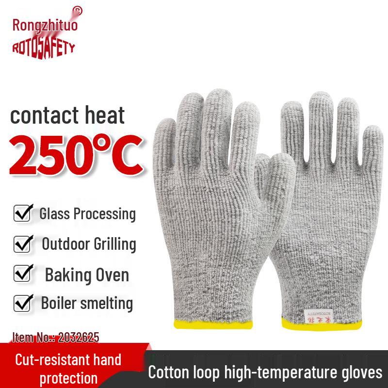 Ohnivzdorné Žáruvzdorné Flexibilní Aramidové Rukavice - Vysoká Teplota a Ochrana proti Řezu
