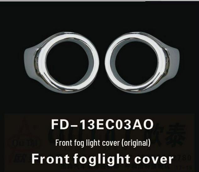 

13 Ford Ecosport Fog Light Frame & Cover Decoration Kit Front Fog Light Cover Original Style, Pair