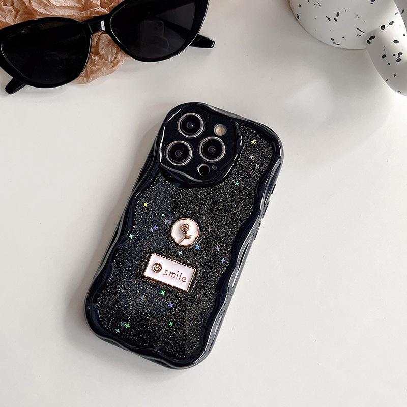 

Glitter Star Sequin Mobile Phone Case for IPhone17promax All-inclusive Anti-fall for Apple 16 Love Rose For iPhone 7/8/SE 2020
