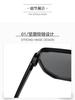 New retro large frame sunglasses men's and women's fashion UV protection sunglasses double beam pilot sunglasses