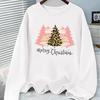 (Asian Size) Tree Sweet Graphic Tee Women Christmas New Year Casual Fashion Top O-neck Clothing Print T Shirt Long Sleeve T-shirts