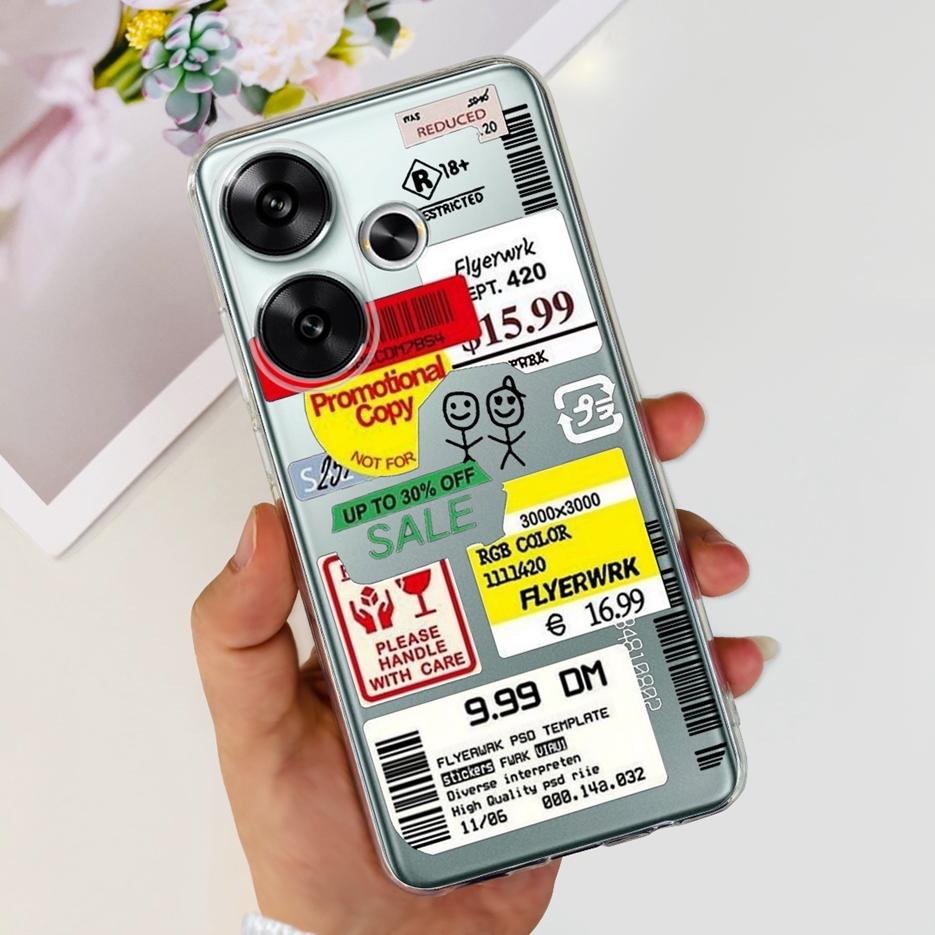 For Xiaomi Redmi Turbo 3 Case Poco F6 Fashion Painted Cover Soft Silicone Phone Cases For Xiaomi Poco F6 F 6 Redmi Turbo3 Bumper
