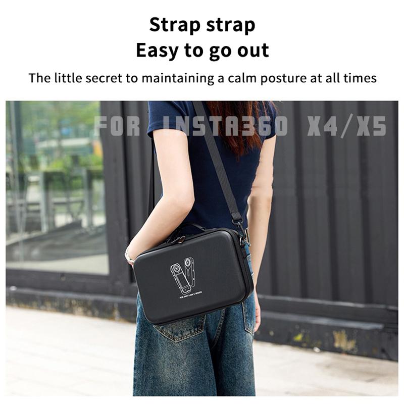 Box For Insta360 X5 X4 Camera Carrying Case Portable Storage Bag Protective Case For Insta360 X4 Action Camera Accessories
