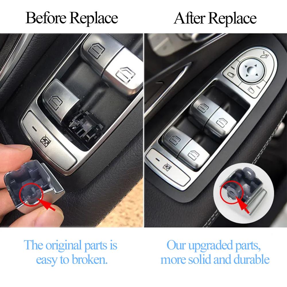 W205 W253 Car Window Switch Repair Button Caps Cover Trim For Mercedes Benz C GLC E S Class W213 W222 C200 C350 2059056811Switches Seat 3