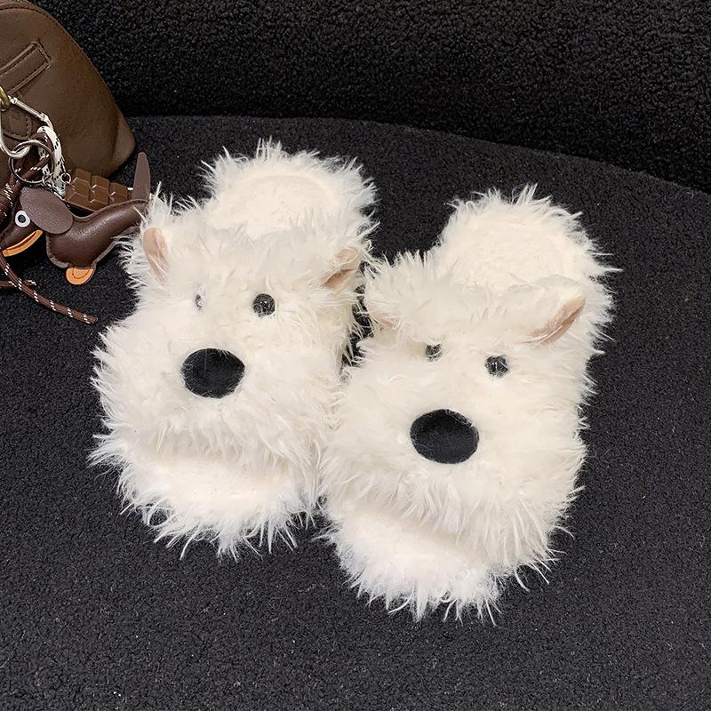 

Женские милые мультяшные плюшевые тапочки - Теплые и теплые хлопковые зимние домашние тапочки на толстой подошве для девочек, сладкие плюшевые повседневные комнатные туфли 36/37