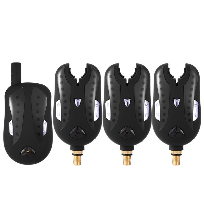 Wireless Digital Fishing Alarm Fishing Bite Alarms Set Fishing Receiver Sound Alert Kit Led Alarm Indicator with Portable Case