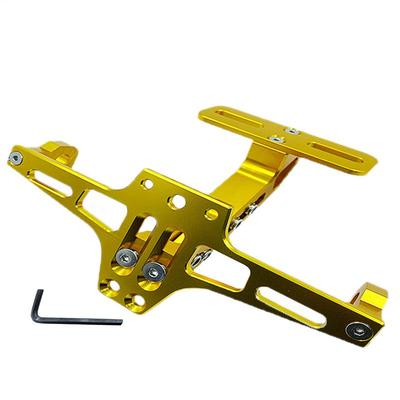 Motorcycle License Plate Bracket License Plate Holder Bracket Aluminum Alloy Construction Refitting Accessory For Quick