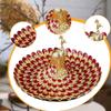 Cosmetic Tray for Vanity Storage And Serving Fruit Dish Dresser Desk