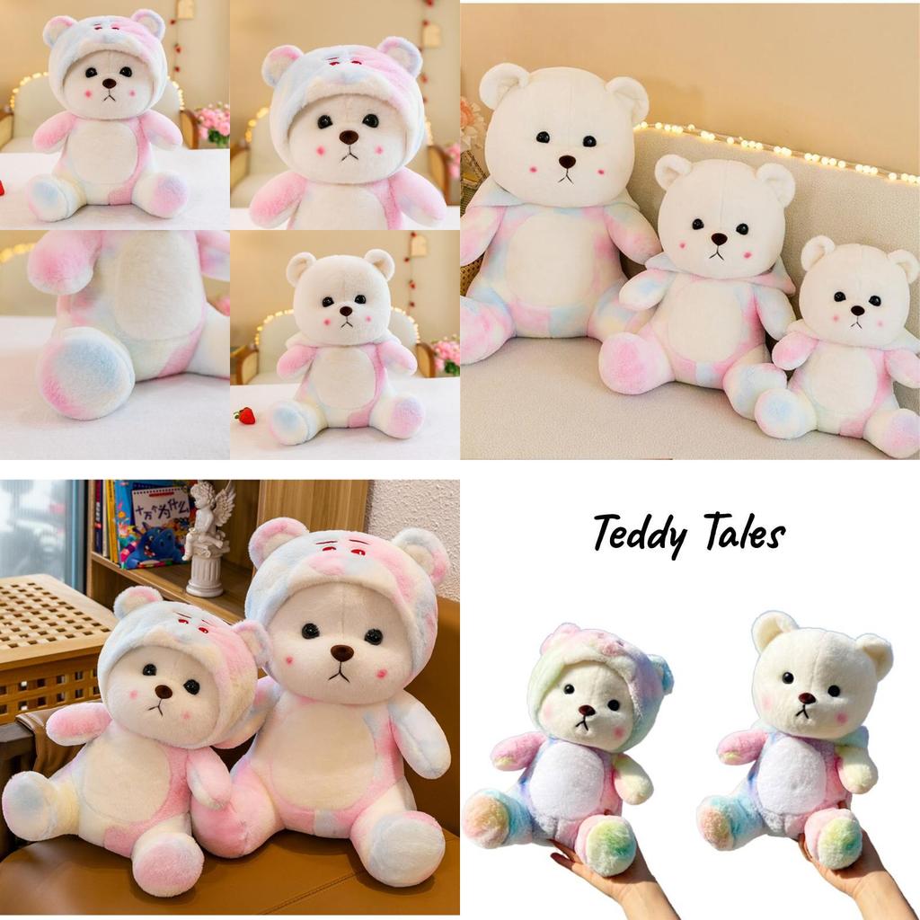 Lina Teddy Bear Plush Toy Colorful Soft Pp Cotton Stuffed Animal Gifts