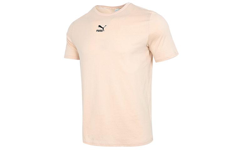 PUMA T Shirts Men s Flesh Pink Crew Neck Moderate Straight Fit 532611-68 XL
