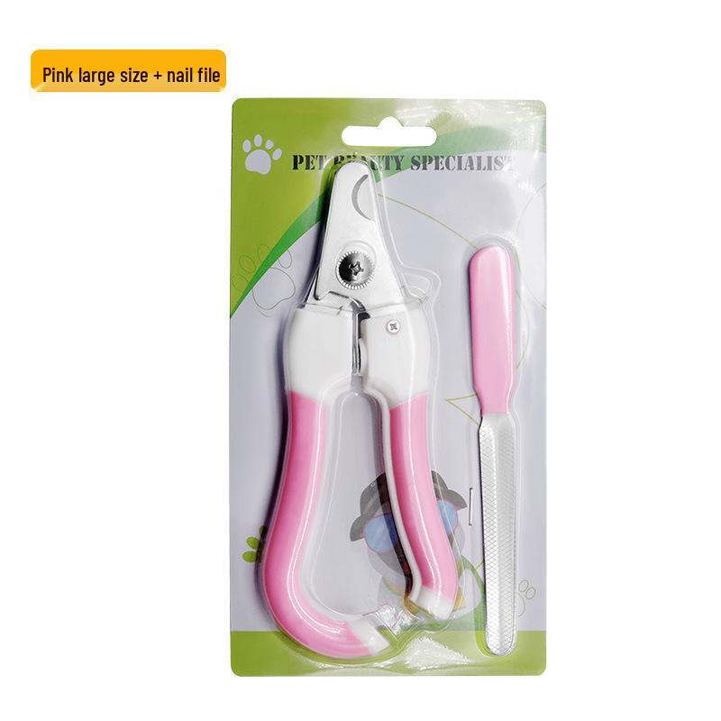 Universal Pet Nail Clippers & Trimmer Set with Safety Lock & Diamond Nail File for Cats and Dogs