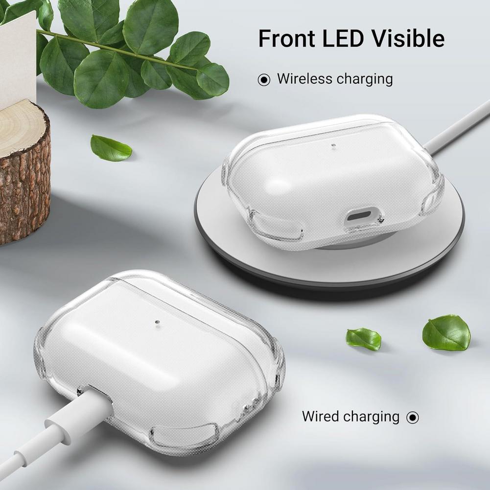 For Apple AirPods Pro 3 Transparent Full Protective Case Soft TPU Clear Headphone Cover With Keychain For Airpods Pro 3