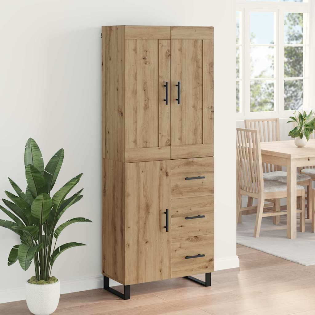 Highboard Artisan Oak 69.5 x 34 x 180 cm Particleboard
